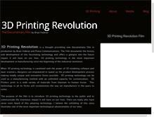 Tablet Screenshot of 3dprintingrevolution.com